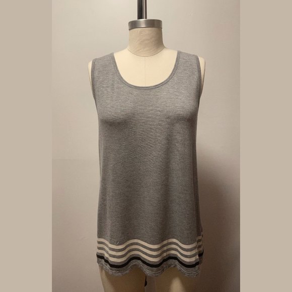 Live Love Lounge Tank (NWOT) – Grey Heather Size S - Picture 2 of 5